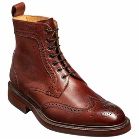 BARKER Calder Boots - Mens - Cherry Grain Boots And Britches