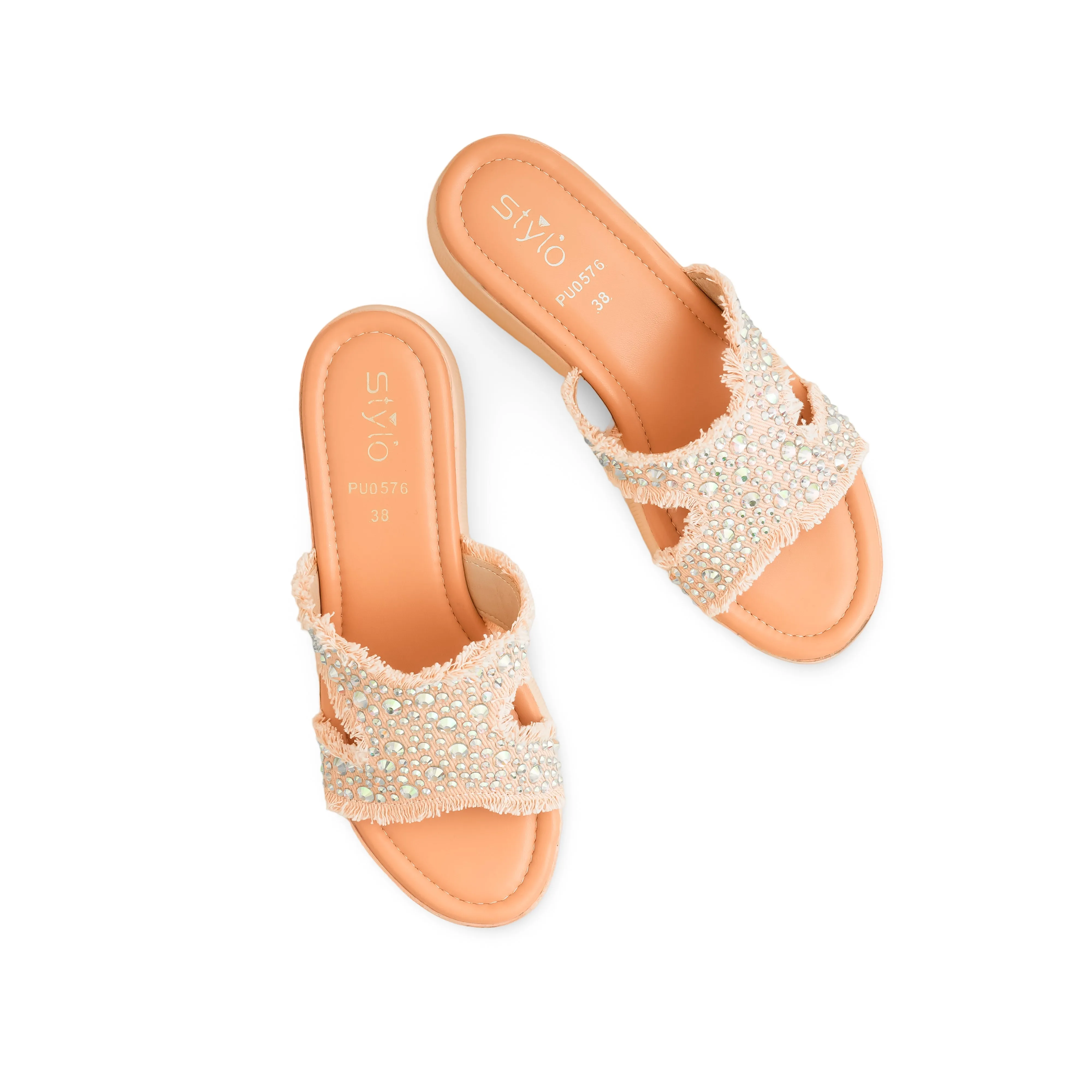 Pink Formal Slipper PU0576 Tazz Slippers Nearby