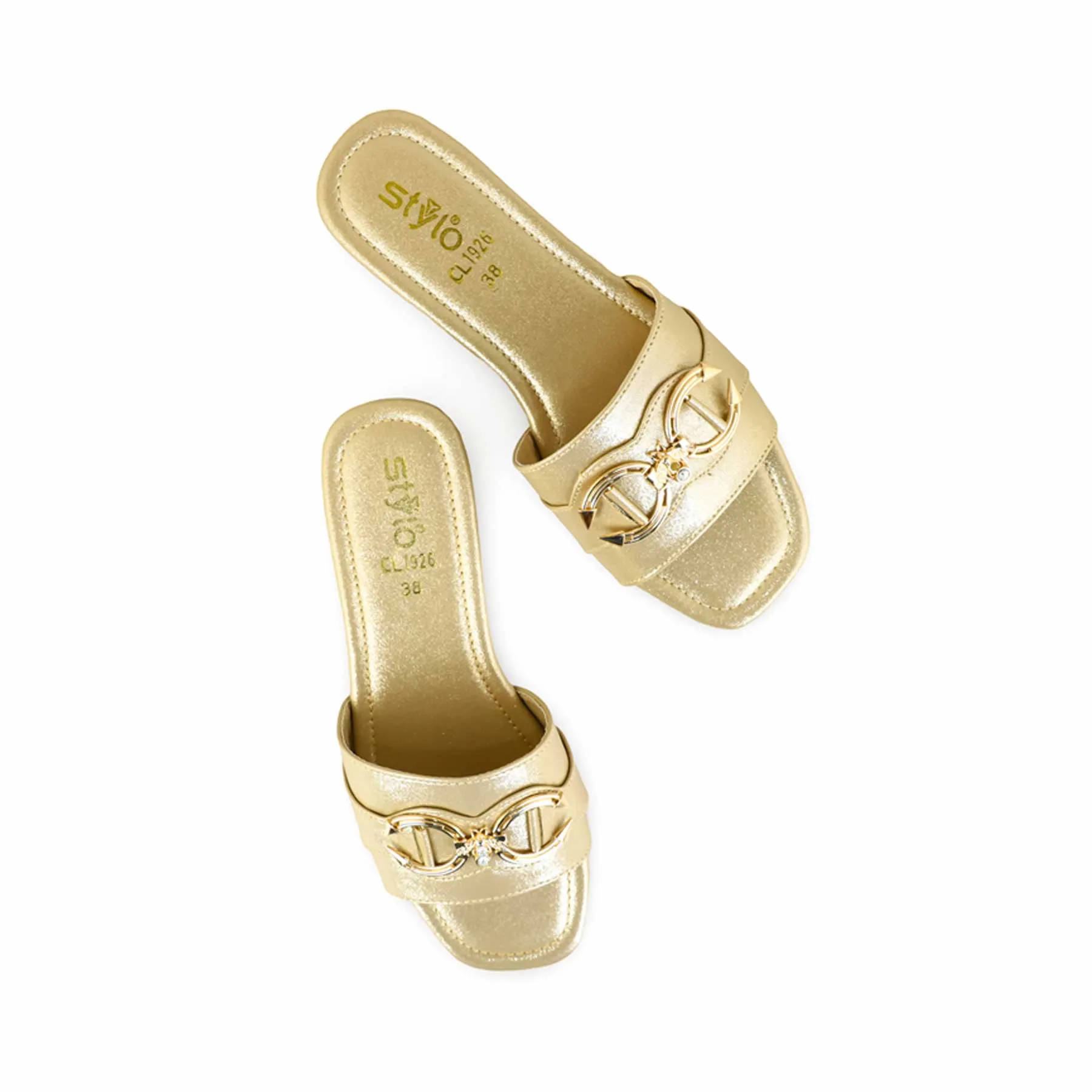 Cute Bunny Slippers Golden Casual Slipper For Ladies CL1926