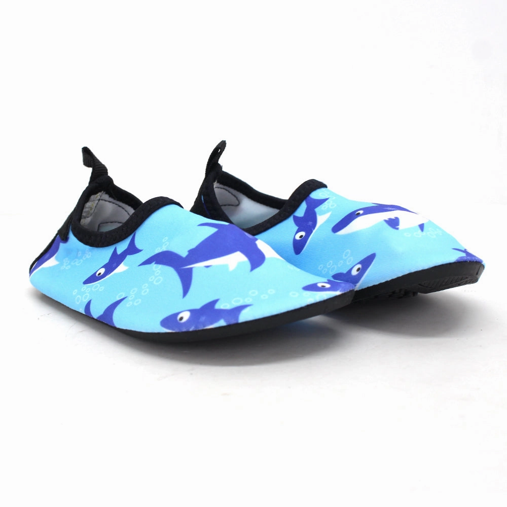 Bullseye Slippers Kid's Girl Sharks Printed Water Shoes,Blue