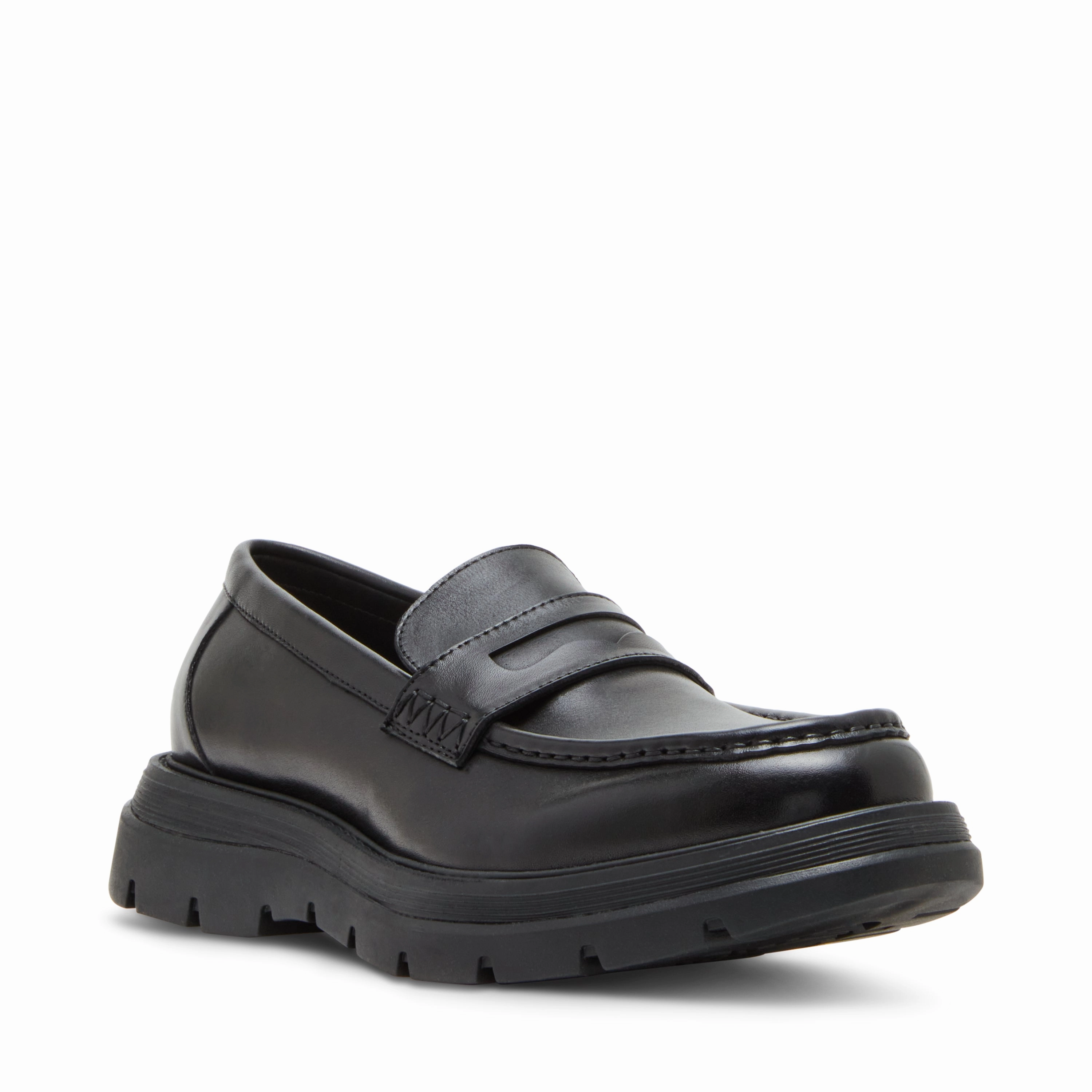 Designer Heeled Loafers Raiden Casual Shoe BLACK