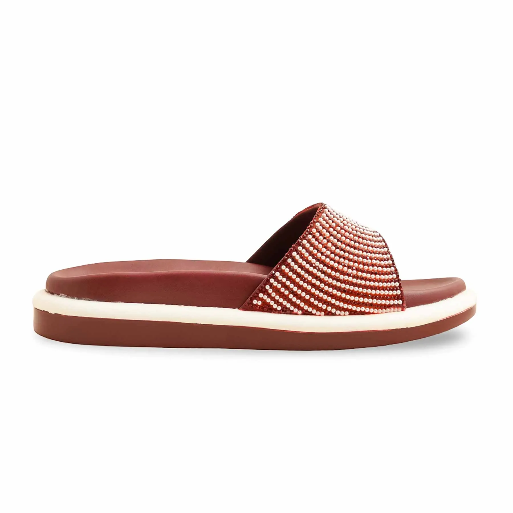 Maroon Formal Slipper PU0532 Flip Flop Slippers