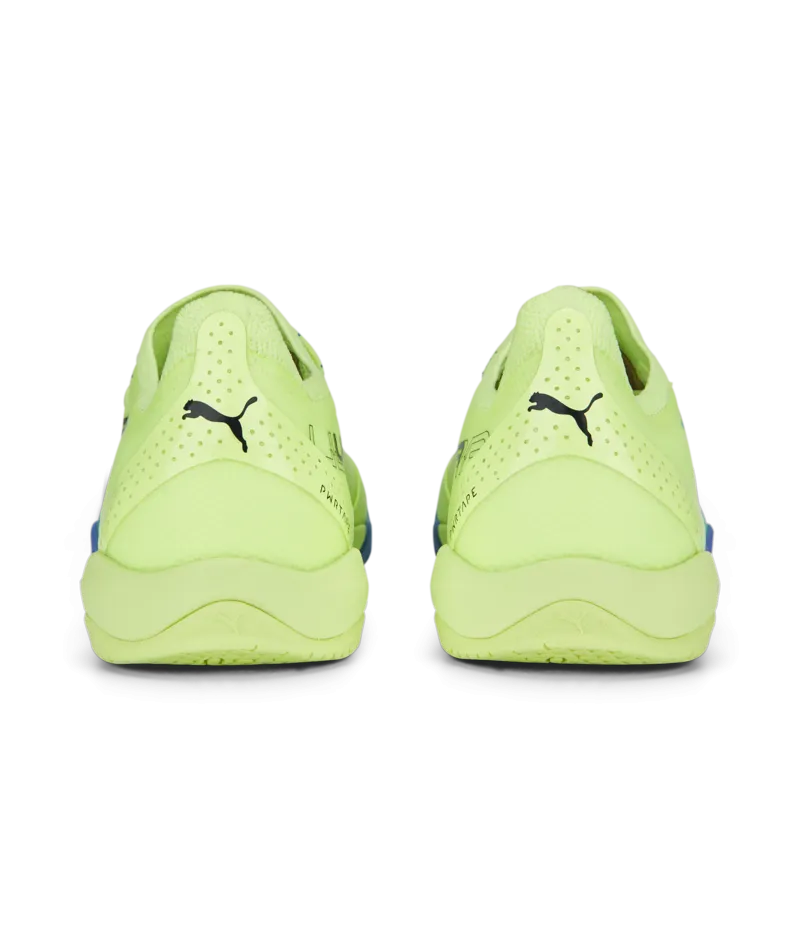 Puma Ultra Ultimate Court Indoor Shoes 106894 01 FIZZY LIGHT-PARISIAN NIGHT-BLUE GLIMMER Best Cleats Midfielders Soccer