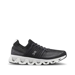On Men's Cloudswift 3 Sneaker in All Black Wide Size Running Shoes