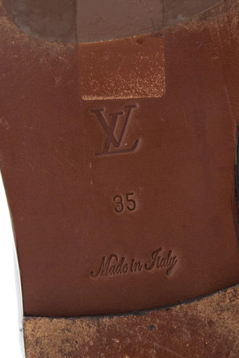 Deadpool Boots Louis Vuitton Black Leather Riding Boots SZ 35