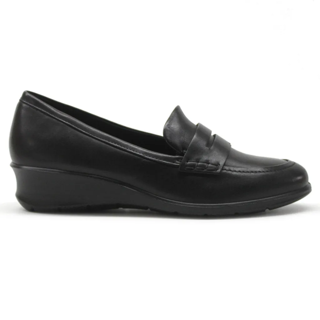 Ecco Felicia Full Grain Leather Women's Wedge Shoes Casual Date Night Shoes