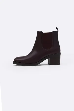 Comfortable Western Boots BLOCK LEATHER BOOTS