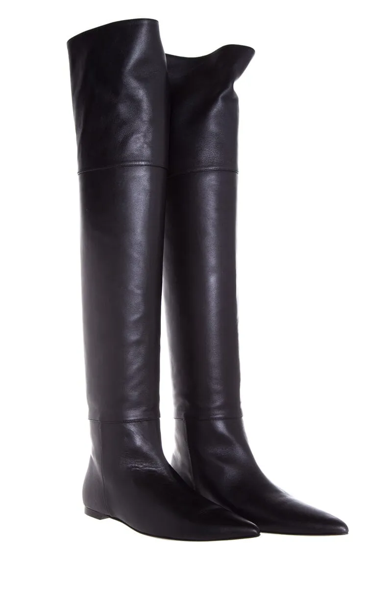 Kitten Heel Boots Suede Khatie CROSBY Pointed Toe Boots SZ 38.5