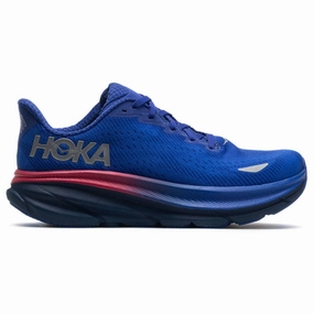 Coupon For Shoes Hoka Clifton 9 GTX Textile Women's Running Dazzling Blue Evening Sky Trainers