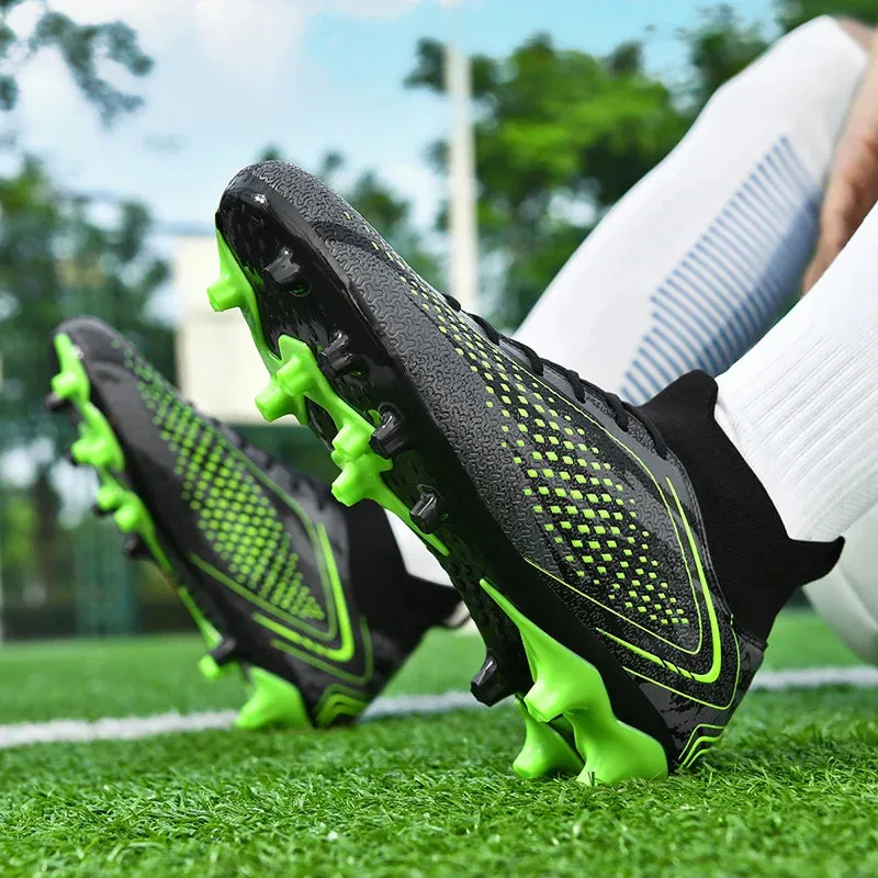 Professional Men Soccer Shoes Anti-Skid Male Football Boots Long Grass Field