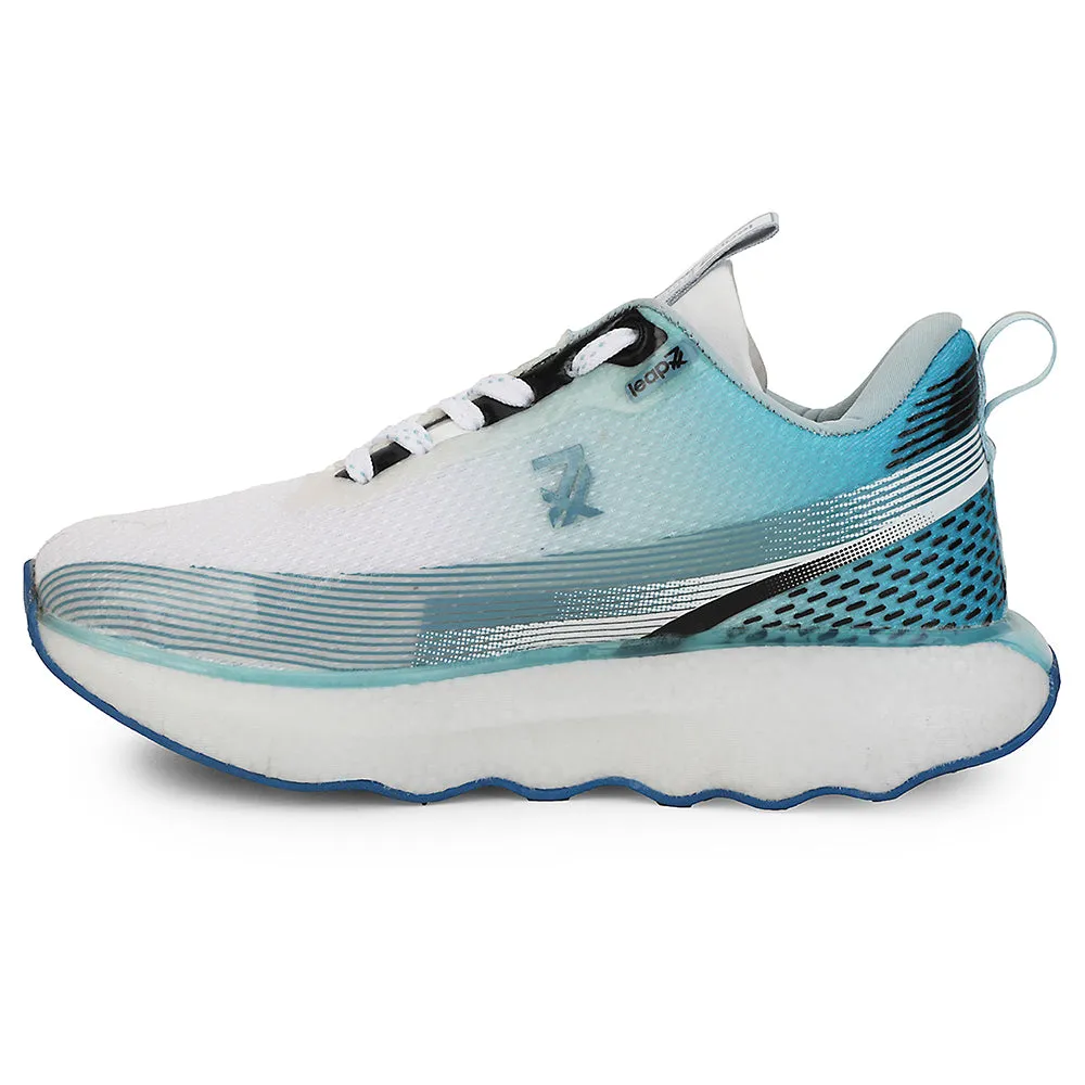 Leap7x Blue Sports Lacing Running Shoes For Men GHD-103 By Liberty Shoes For Running In Rain