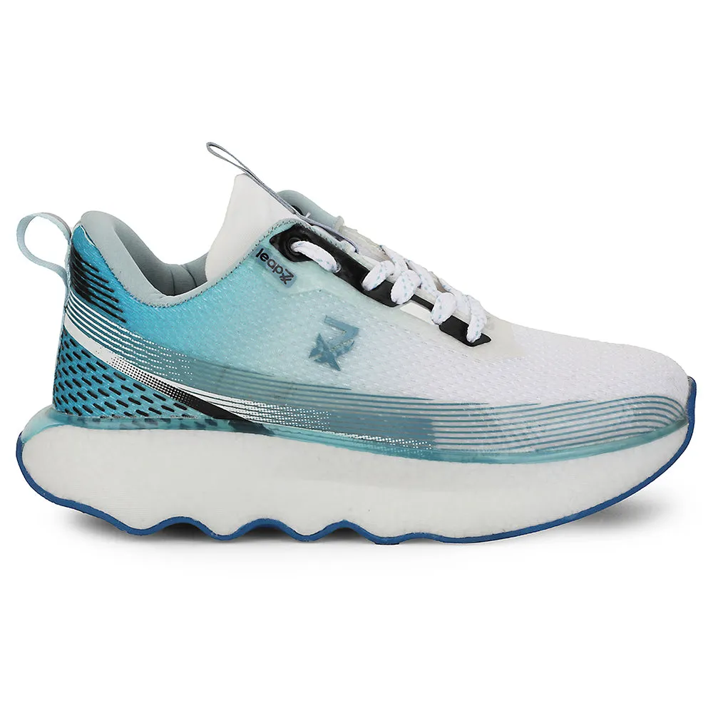 Leap7x Blue Sports Lacing Running Shoes For Men GHD-103 By Liberty Obstacle Run Shoes