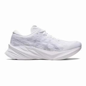Asics Anniversary Shoes Men's Asics Novablast 3, White/Piedmont Grey, 7 D Medium