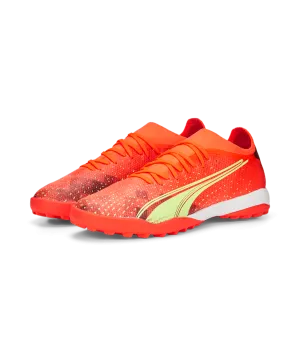 Soccer Cleats Made From Kangaroo Leather Puma Ultra Match Turf Shoes 106903 03  FIERY CORAL-FIZZY LIGHT-PUMA BLACK