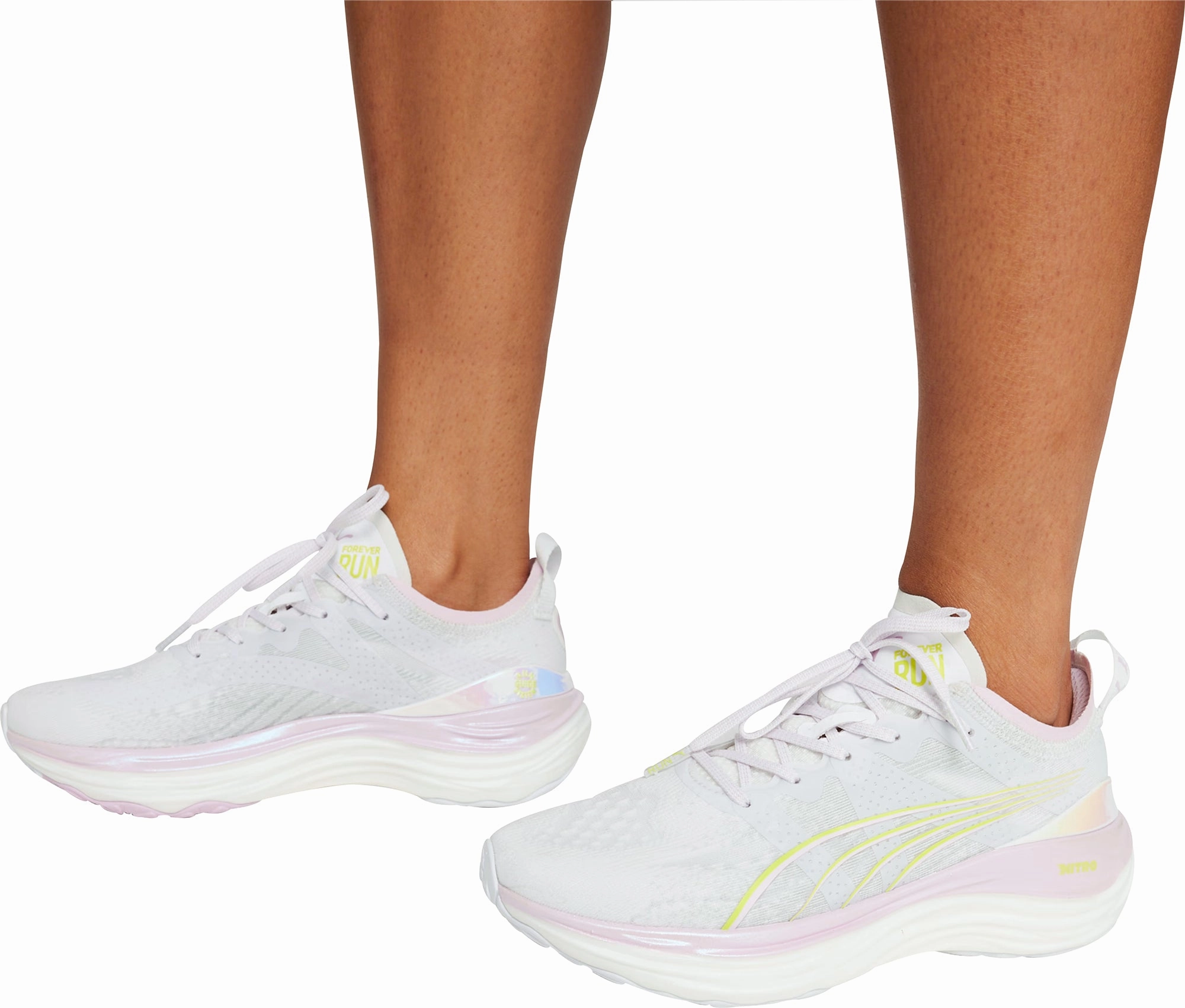 Puma ForeverRun Nitro Womens Running Shoes - White Puma Shoes Wide Sizes