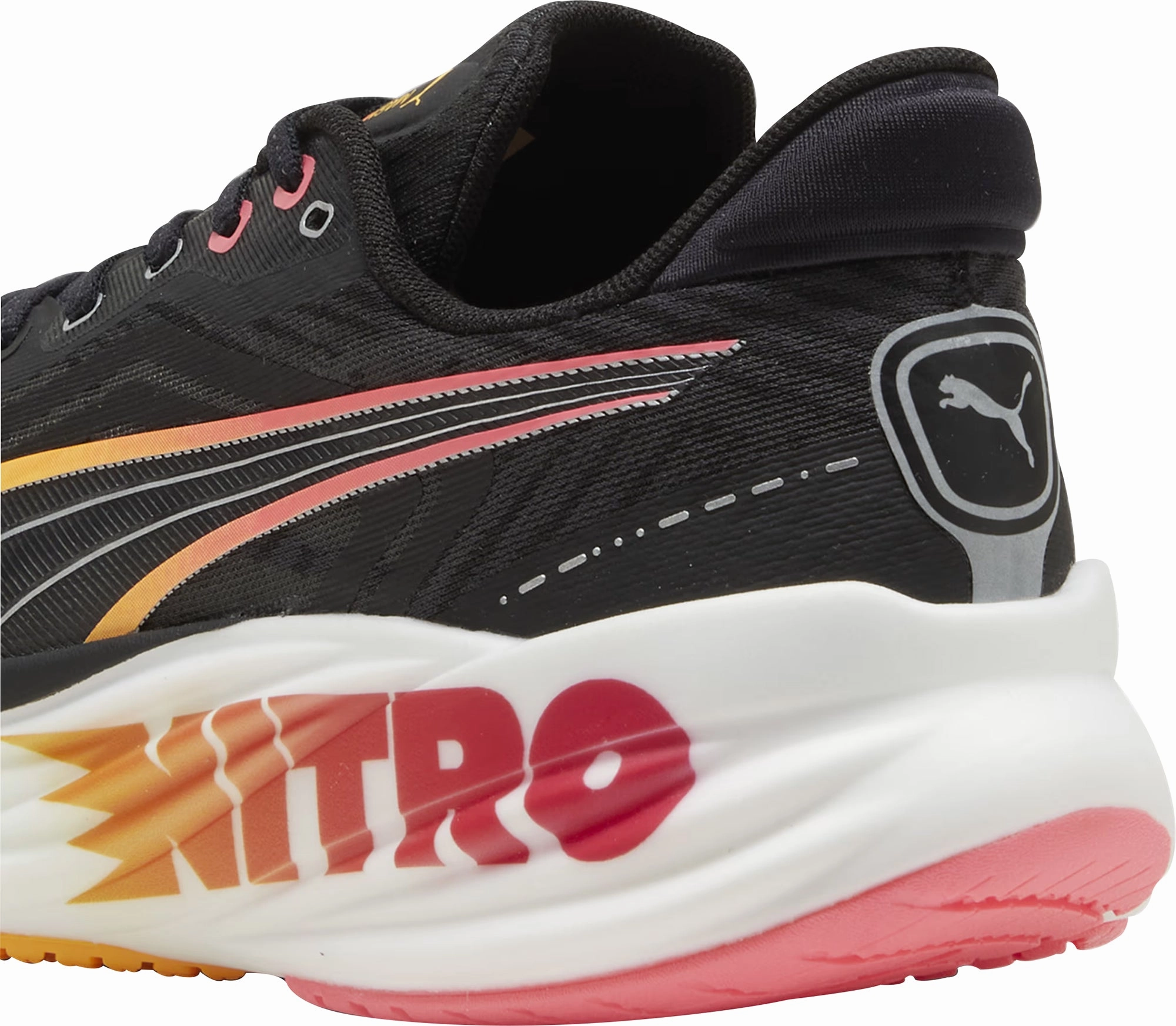 Puma Magnify Nitro 2 Tech Mens Running Shoes - Black Puma Rihanna Ribbon Shoes