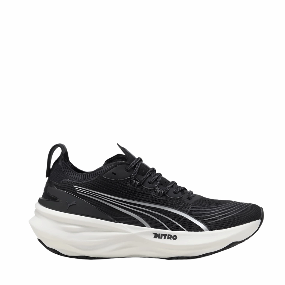 Puma Men's ForeverRun NITRO 2 Running Shoes in PUMA Black/PUMA White SS25 Puma Evospeed Throwing Shoes