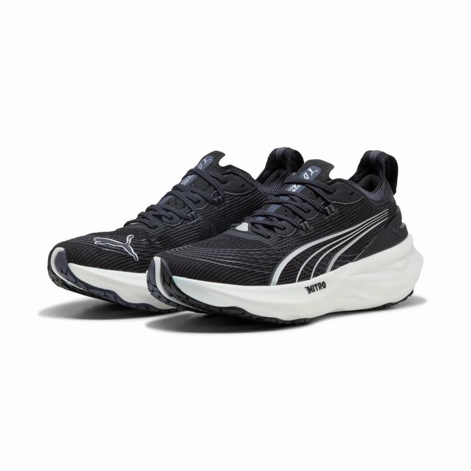 Puma Men's ForeverRun NITRO 2 Running Shoes in PUMA Black/PUMA White SS25 New Puma Mercedes Shoes