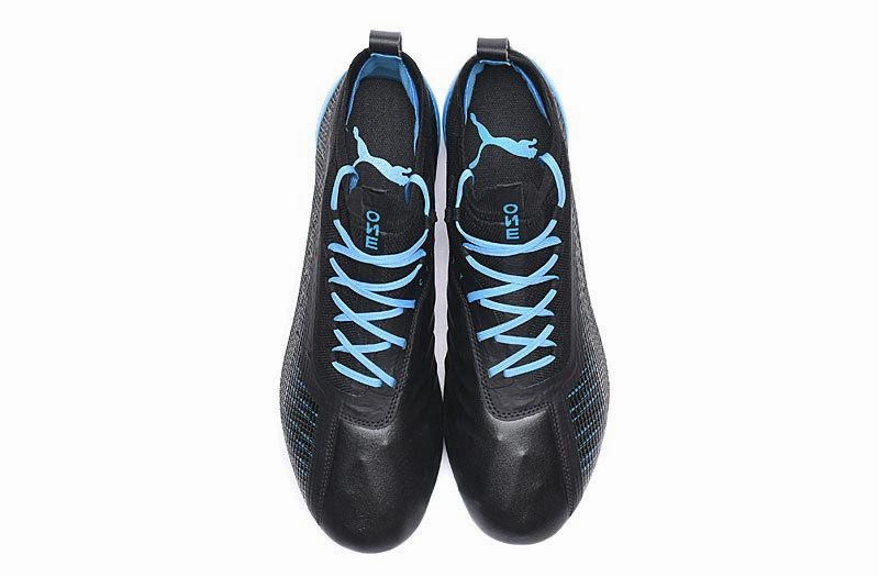 Puma One 5.1 FG AG Soccers Cleats Shoes Black Blue Puma Ferrari Shoes 2014