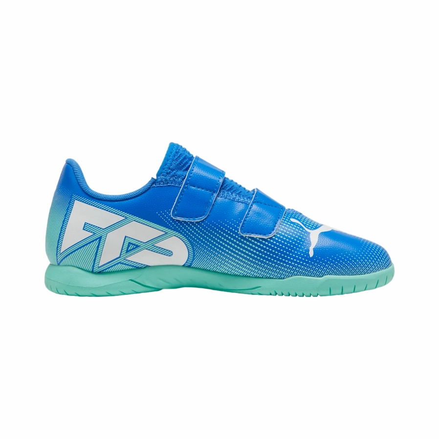 Puma scarpa da calcetto indoor da ragazzo con strappo 107956-01 azzurro-menta Puma Running Shoes Rs X