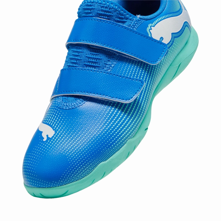 Puma scarpa da calcetto indoor da ragazzo con strappo 107956-01 azzurro-menta Puma Santa Cruz Shoes