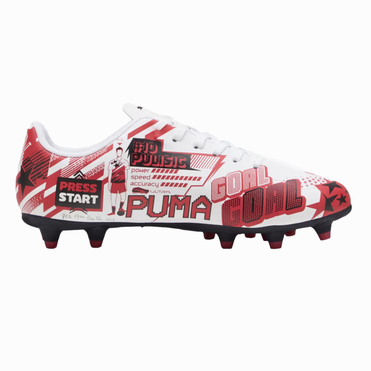 Puma Ultra CP Pulisic Legacy Youth Firm Ground Cleats Puma Defy Varsity Mid Shoes