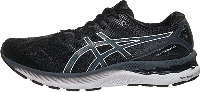 Asics Shoes Japan Price Men's Asics Gel-Nimbus 23, Black/White, 12.5 2E Wide