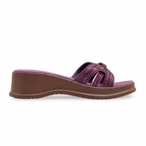 Tasman Slippers Driftwood Purple Formal Slipper PU0533