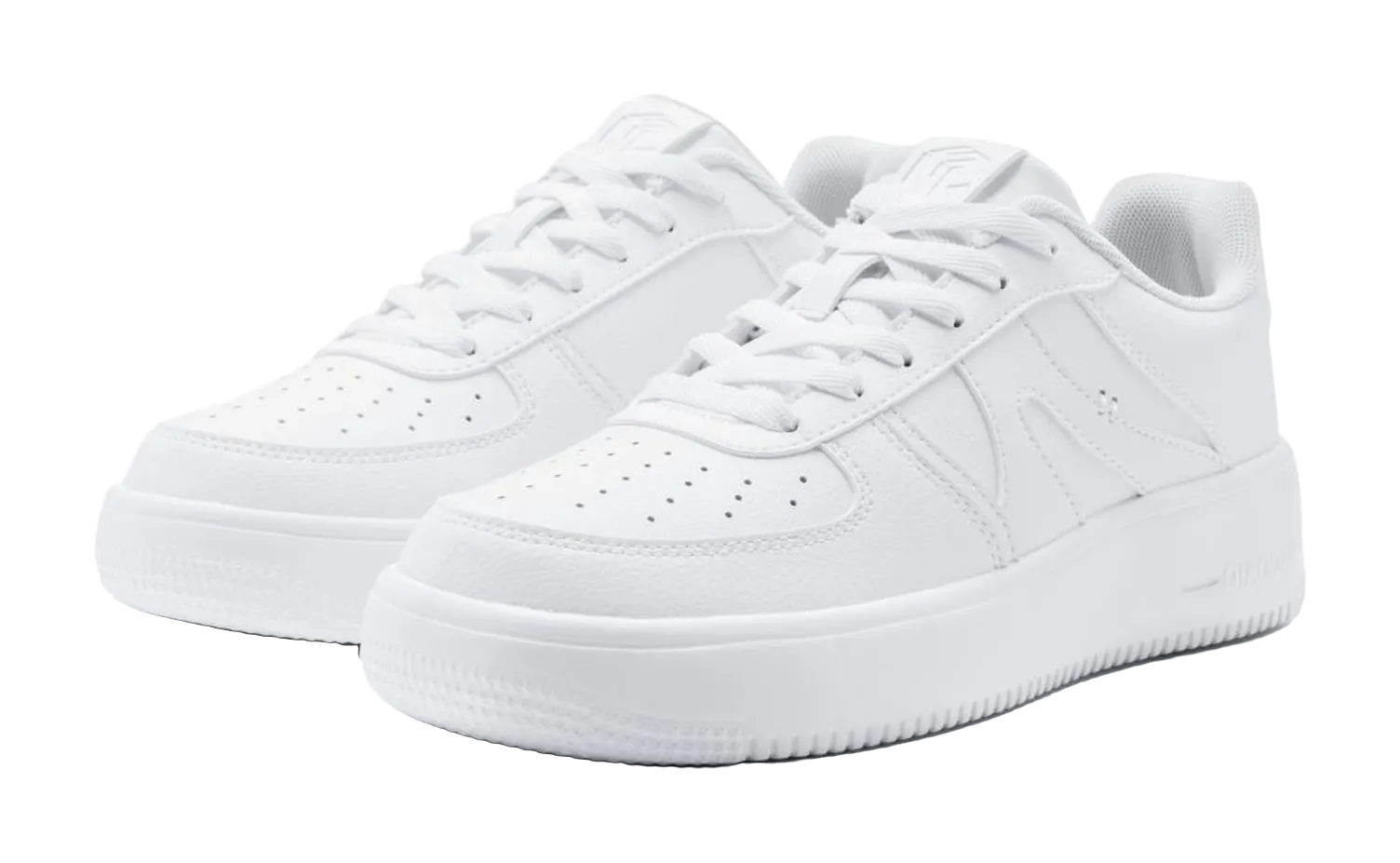 Slip On Walking Shoes Lightweight Casual Running Sneakers QIAODAN Coverage Slip Resistant Cushioning Breathable Height Increasing Low top Skateboard Shoes Women's White