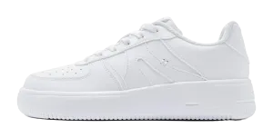 QIAODAN Coverage Slip Resistant Cushioning Breathable Height Increasing Low top Skateboard Shoes Women's White Barefoot Shoes Casual Wear