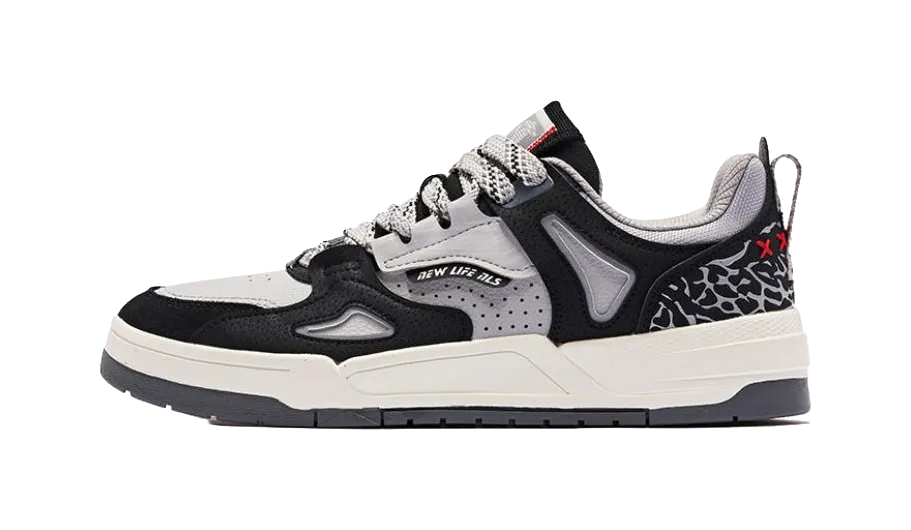 QIAODAN Inheritance 2.0 Enablement 2.0 Wear-Resistant Low-Top Skateboard Shoes Black Gray Drop Casual Shoes