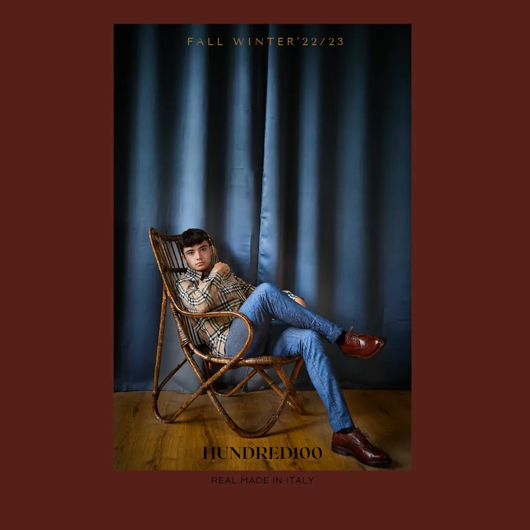 QUESTRAL - Derby Uomo in Pelle di Bufalo Tinto in Capo - HUNDRED100 Derby Shoes Outfit