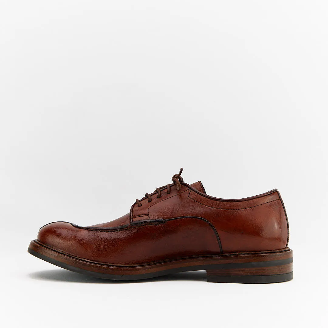 Dressy Lace Up Shoes QUESTRAL - Derby Uomo in Pelle di Bufalo Tinto in Capo - HUNDRED100