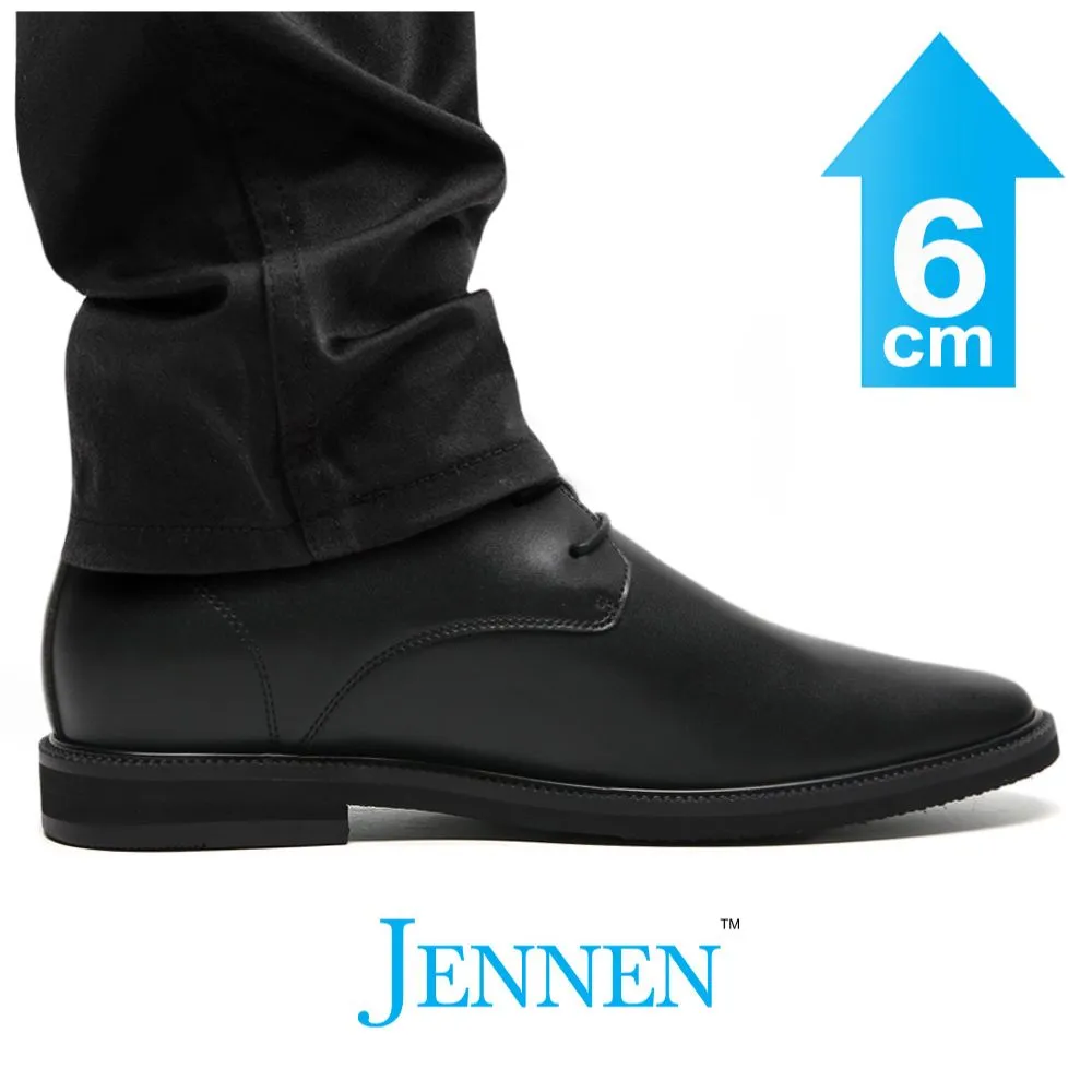 Mr. Basquiat 6cm | 2.4 Inches Height Boost | Formal Vegan Elevator Boots Summer Cowboy Boots