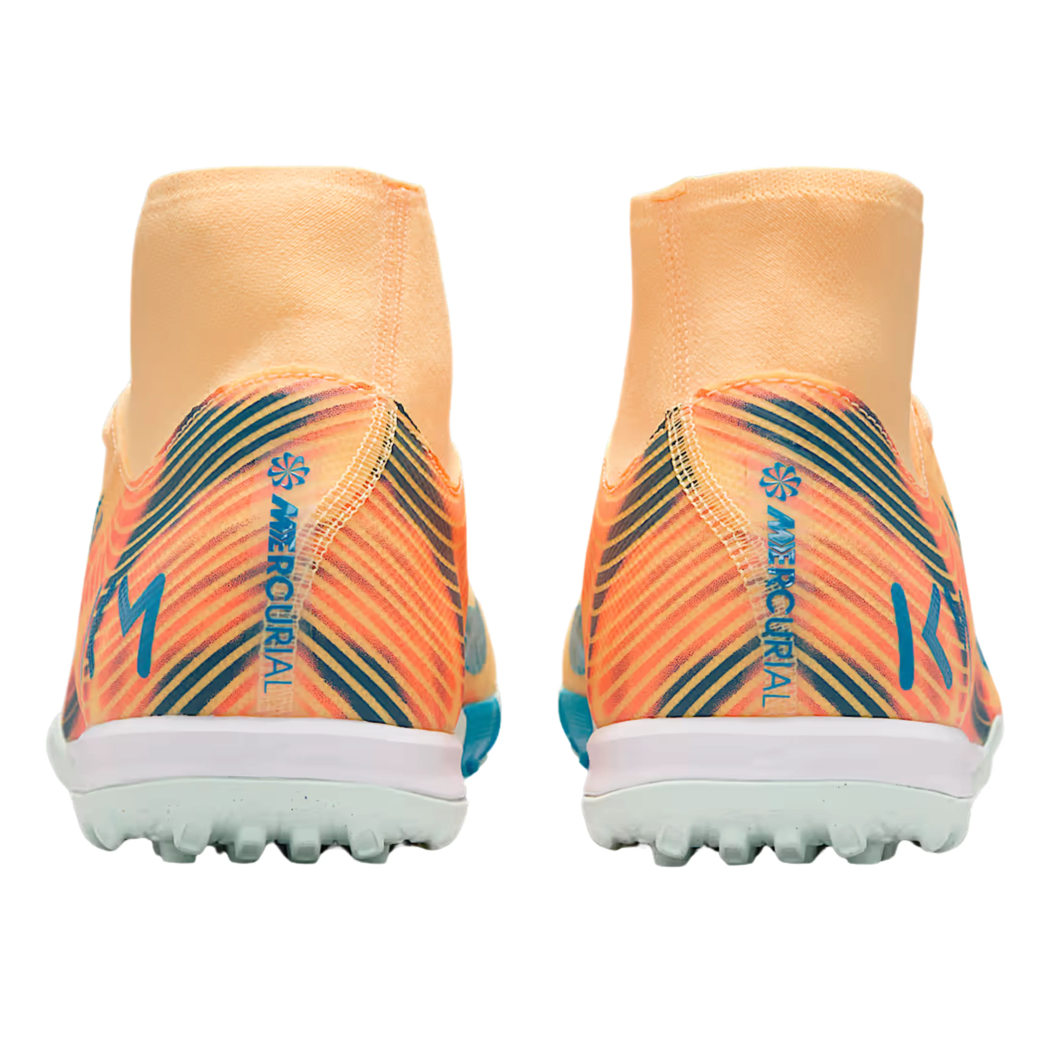 Nike Zoom Superfly 10 Academy KM Turf Soccer Shoes (Melon Tint/Neo Turq/Igloo) Soccer Cleats Firm Ground Vs Turf