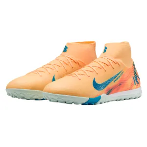 Nike Zoom Superfly 10 Academy KM Turf Soccer Shoes (Melon Tint/Neo Turq/Igloo) Fg Soccer Cleats