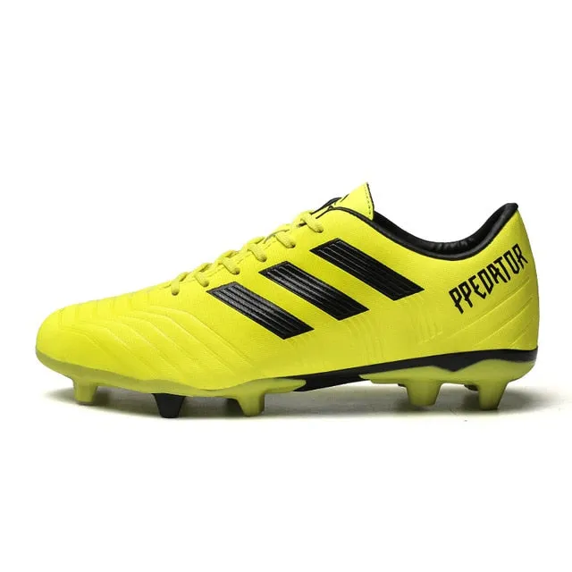 Sneakers Men Football Shoes Soccer Cleats Boots Long Spikes TF Spikes Sneakers