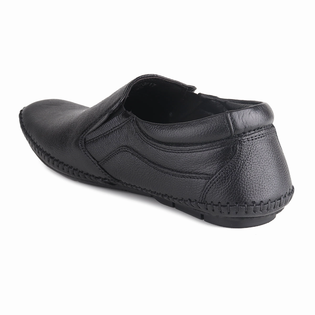 Red Chief Black Formal Shoes for Men RC3817 001 Metallic Platform Brogues