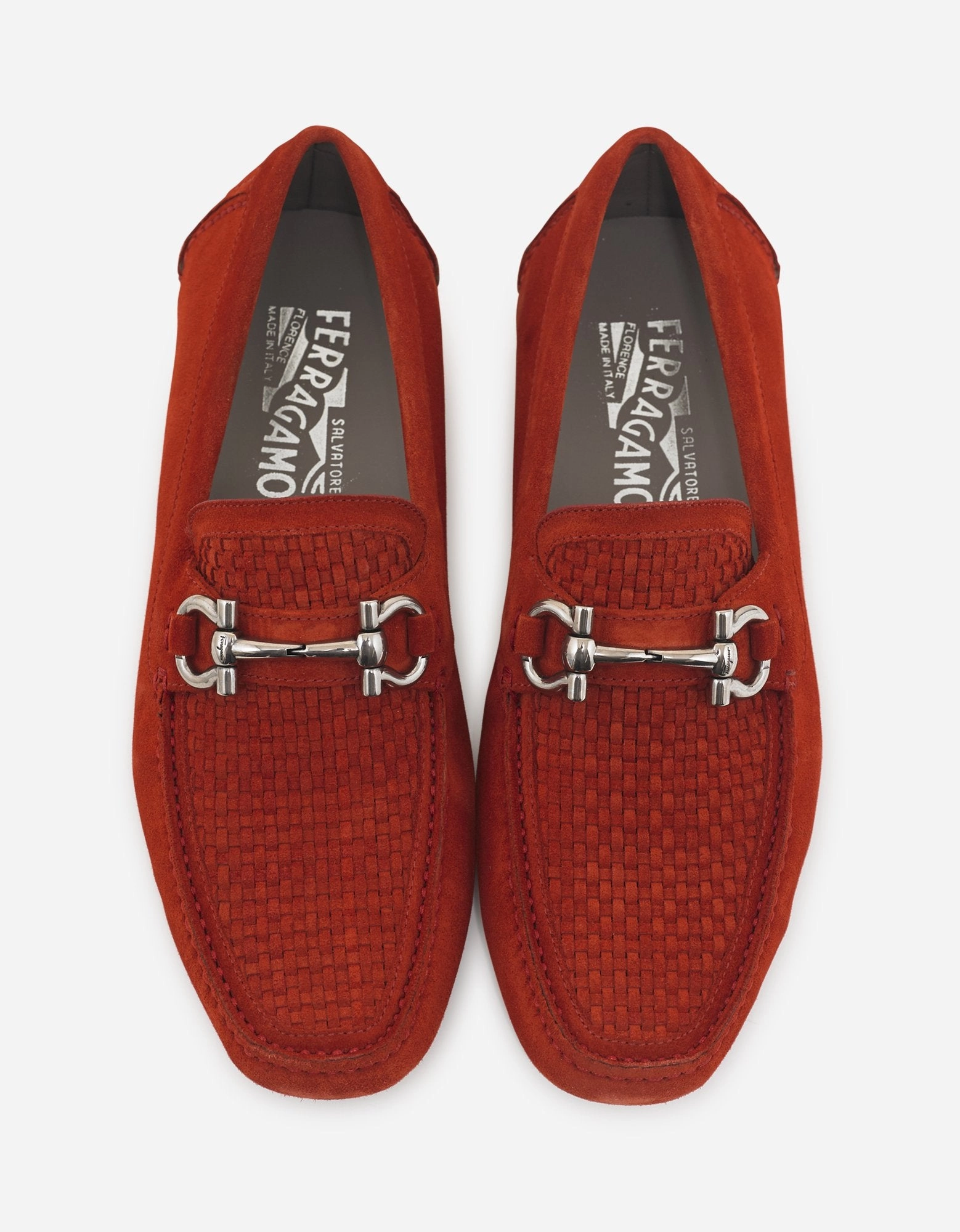 Loafers Catonsville Menu Red Parigi Suede Leather Driving Shoes