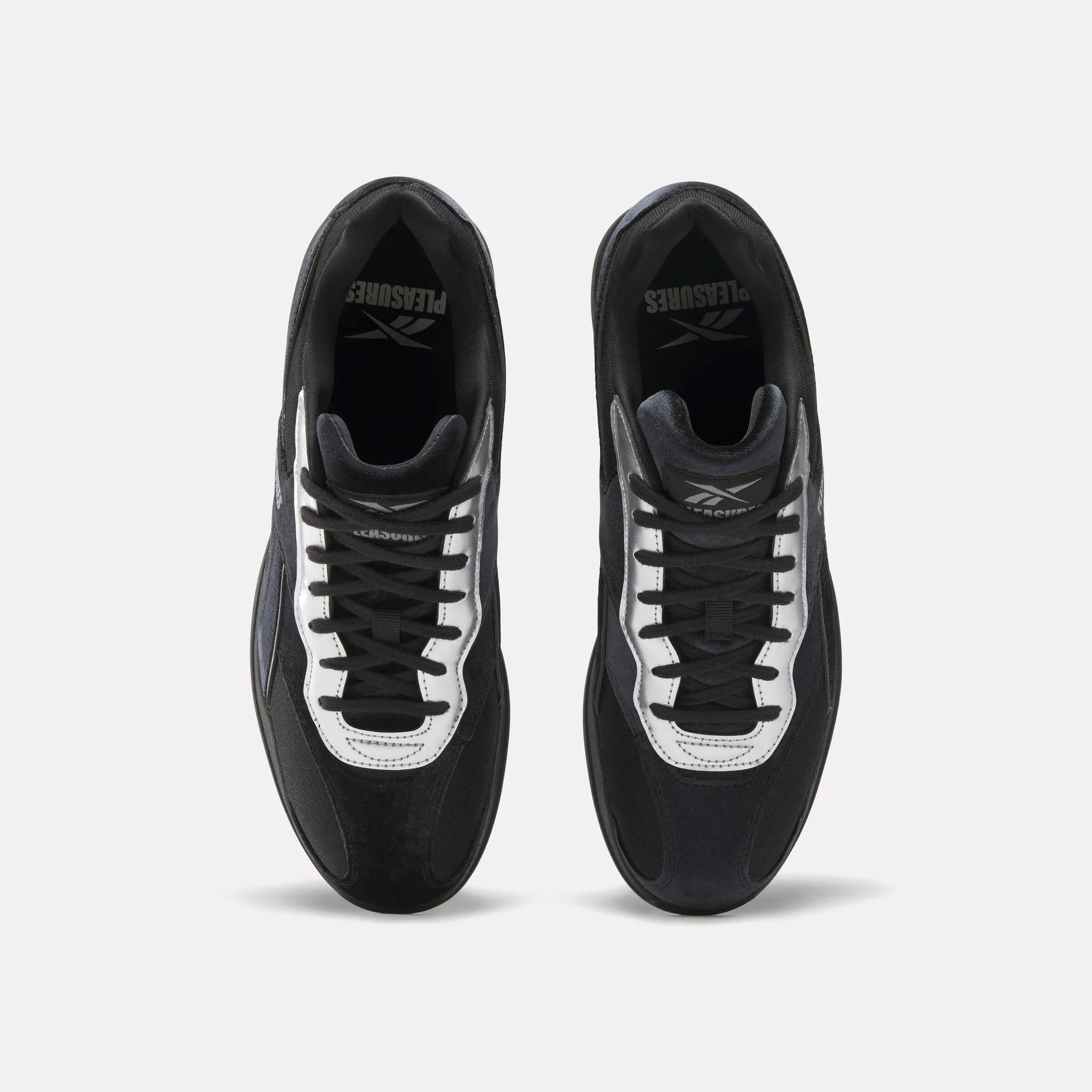 Little Boys Soccer Cleats Reebok X Pleasures Hammer Street Shoes Black/Silver/Black