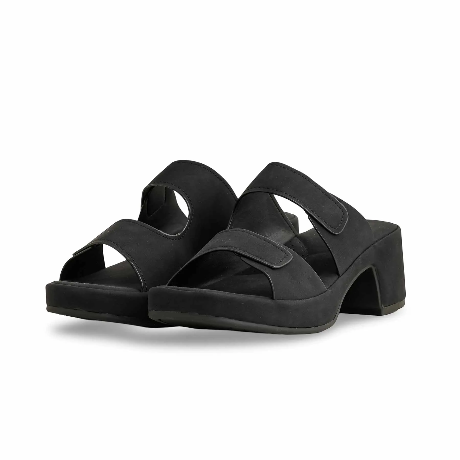 Black Formal Slipper PU0514 Cute Slides