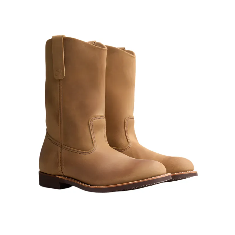 Boots With Platform Heels Pecos Boot 8060 - 11 Inch Soft Toe Pull On Boot - Hawthorne Muleskinner Leather