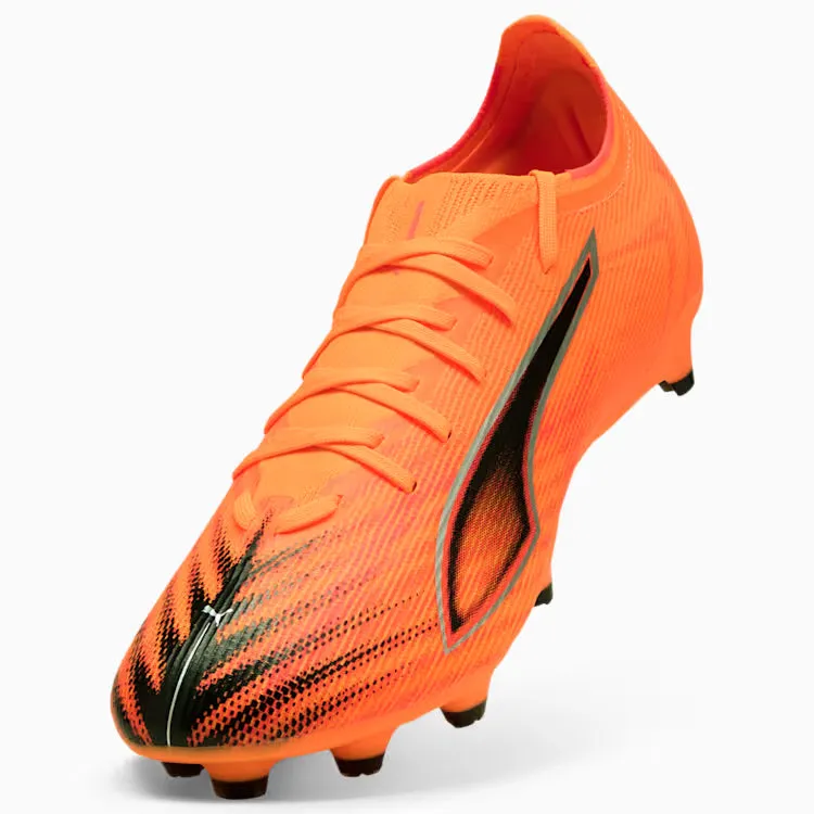 PUMA Ultra 6 Match FG/AG Men's Soccer Cleats - Orange/Black/Red Soccer Cleats Size 13c