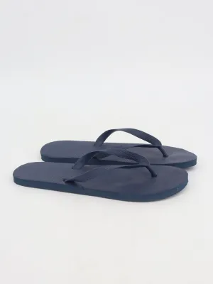 Indoor House Slippers Men's Plain Solid Slippers,Navy