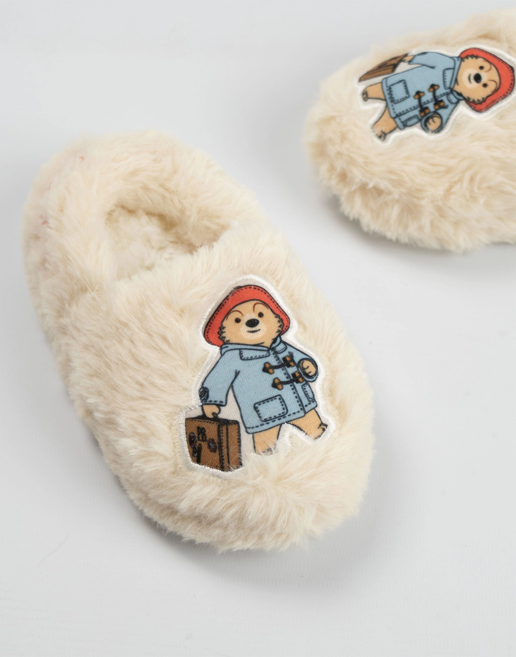 Paddington Bear Kids Beige Slip On Loafer Slippers Kamaboko Slippers