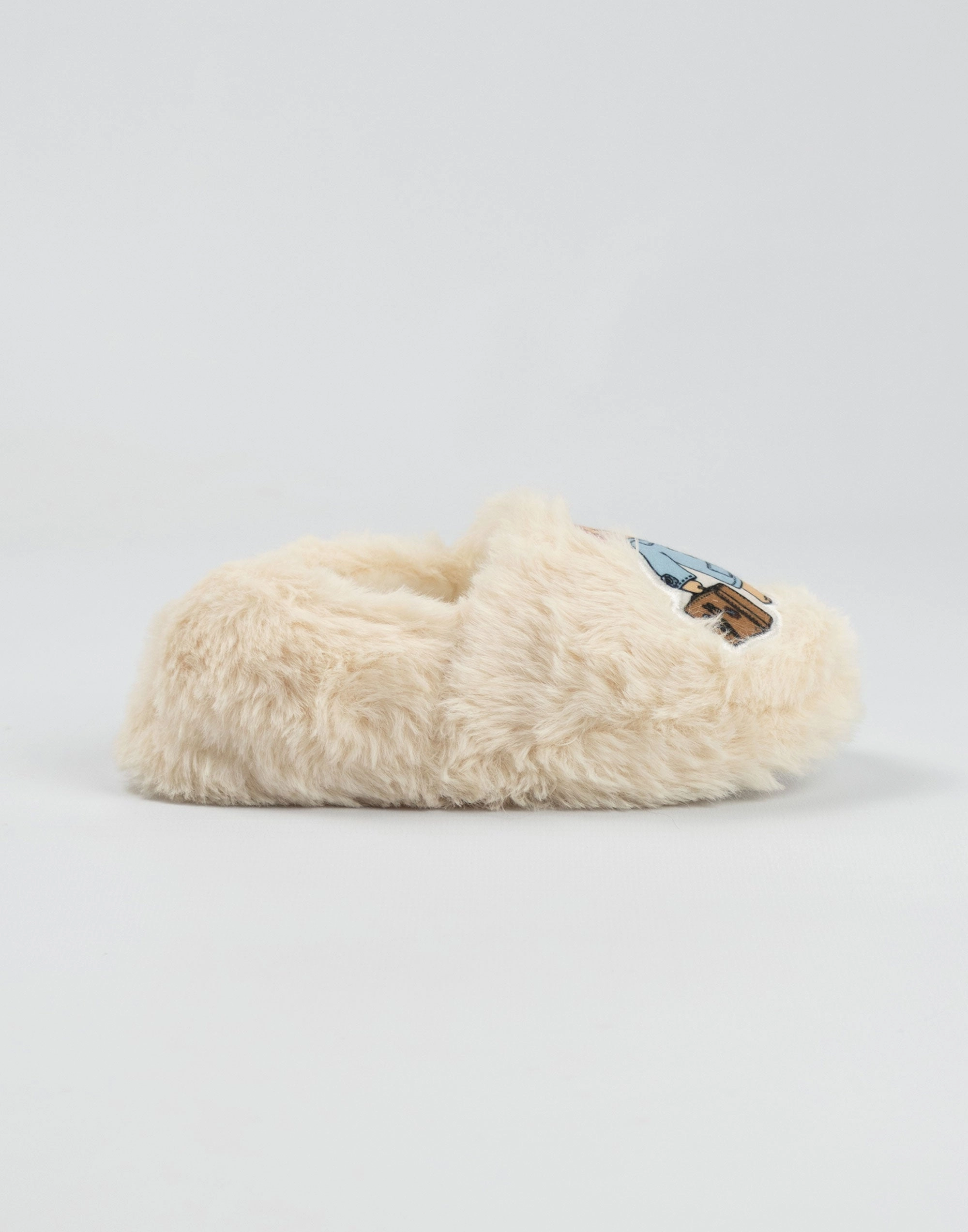 Paddington Bear Kids Beige Slip On Loafer Slippers Coloring Slippers