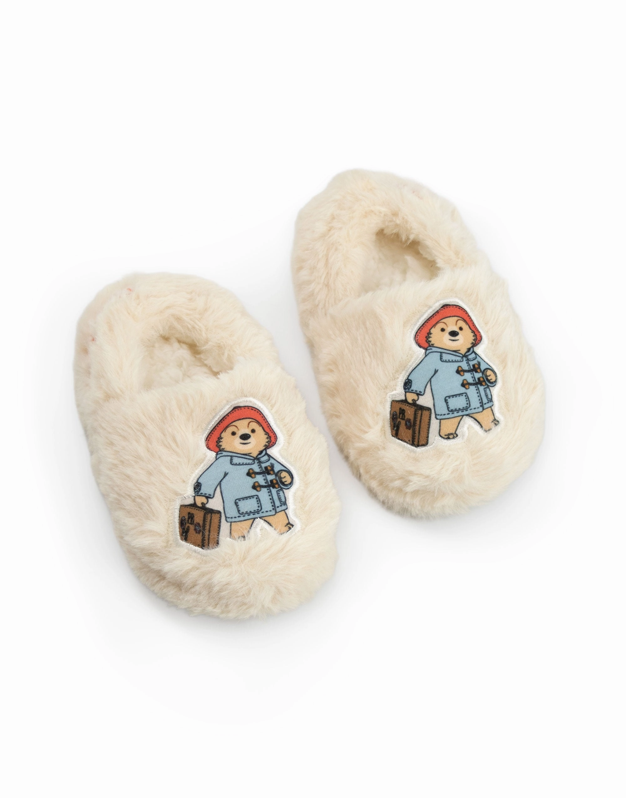 9 West Slippers Paddington Bear Kids Beige Slip On Loafer Slippers