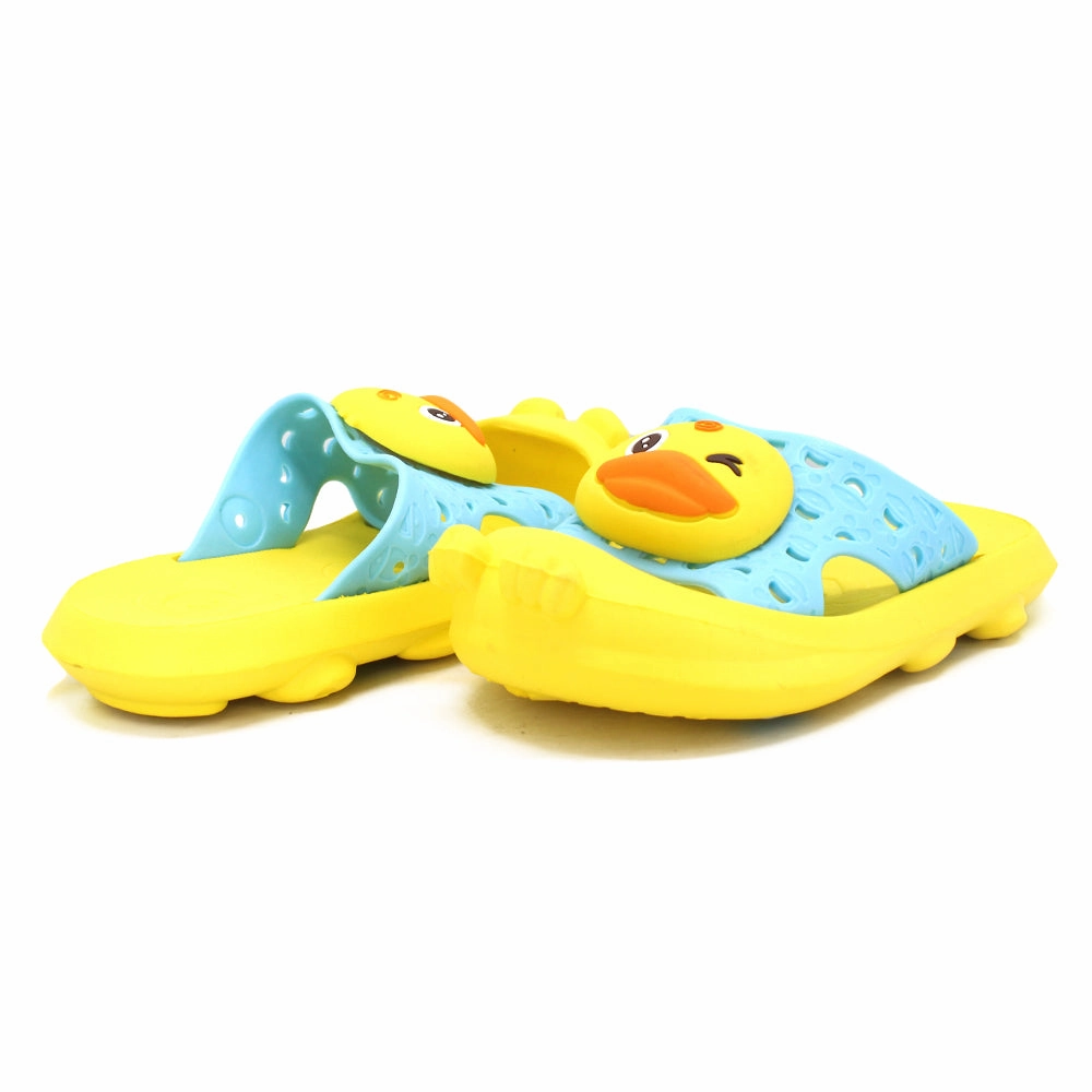 Slippers With Hearts Kid's Boy Toddler Flip Flop,Yellow
