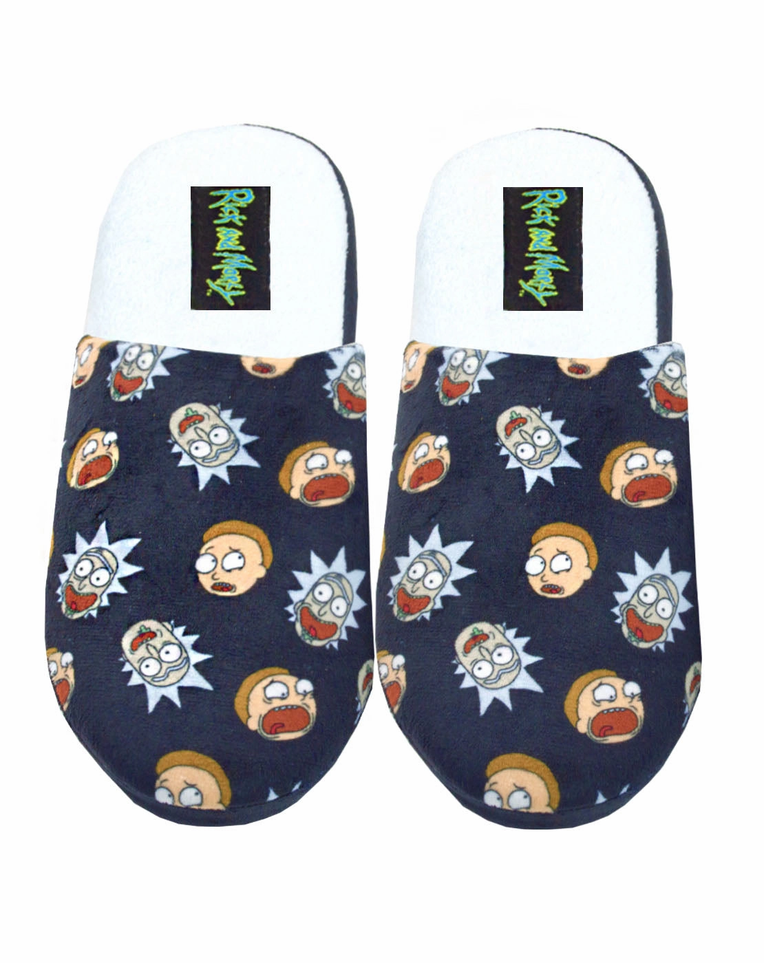 Rick And Morty Character Navy Blue Adults Mule Slip On Slippers Art The Clown Slippers