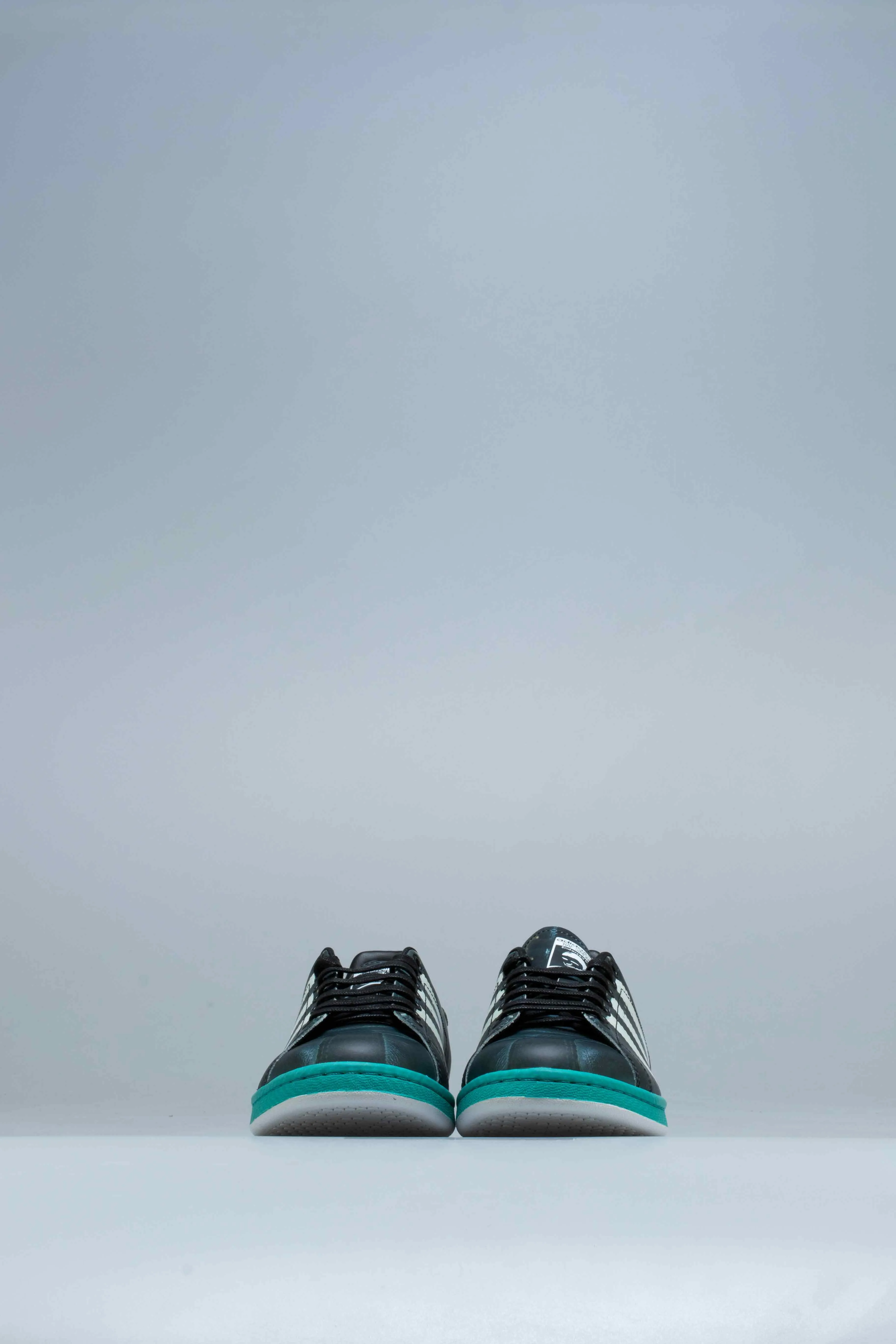 Heel To Toe Drop Running Shoes Raf Simons Samba Stan Mens Shoes - Core Black/Cloud White/Bright Blue